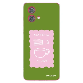 Picasee husă transparentă din silicon pentru Motorola Moto G84 5G - Matcha club