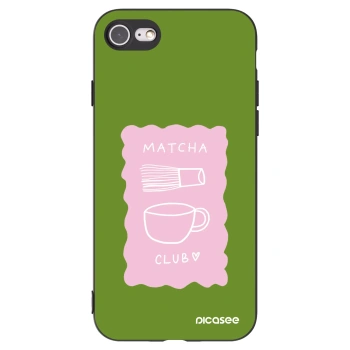 Picasee husă neagră din silicon pentru Apple iPhone 8 - Matcha club