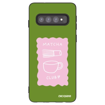 Picasee husă neagră din silicon pentru Samsung Galaxy S10 G973 - Matcha club