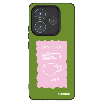 Picasee husă neagră din silicon pentru Xiaomi Redmi Note 14 5G - Matcha club