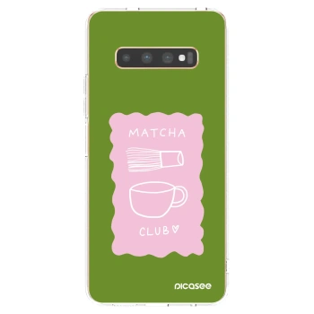 Picasee husă transparentă din silicon pentru Samsung Galaxy S10 Plus G975 - Matcha club