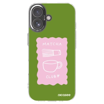 Picasee husă transparentă din silicon pentru Apple iPhone 17 - Matcha club