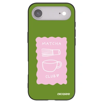 Picasee husă neagră din silicon pentru Apple iPhone Air - Matcha club