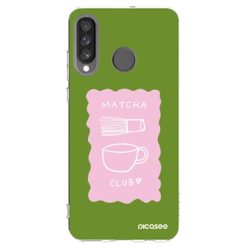 Picasee husă transparentă din silicon pentru Huawei P30 Lite - Matcha club