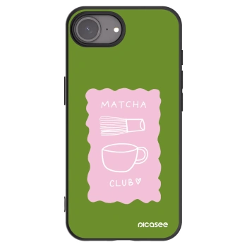 Picasee husă neagră din silicon pentru Apple iPhone 17e - Matcha club