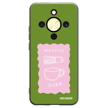 Picasee husă neagră din silicon pentru Honor Magic8 Lite 5G - Matcha club