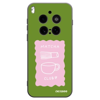 Picasee husă neagră din silicon pentru Vivo X300 Pro - Matcha club