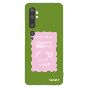 Picasee husă transparentă din silicon pentru Xiaomi Mi Note 10 (Pro) - Matcha club