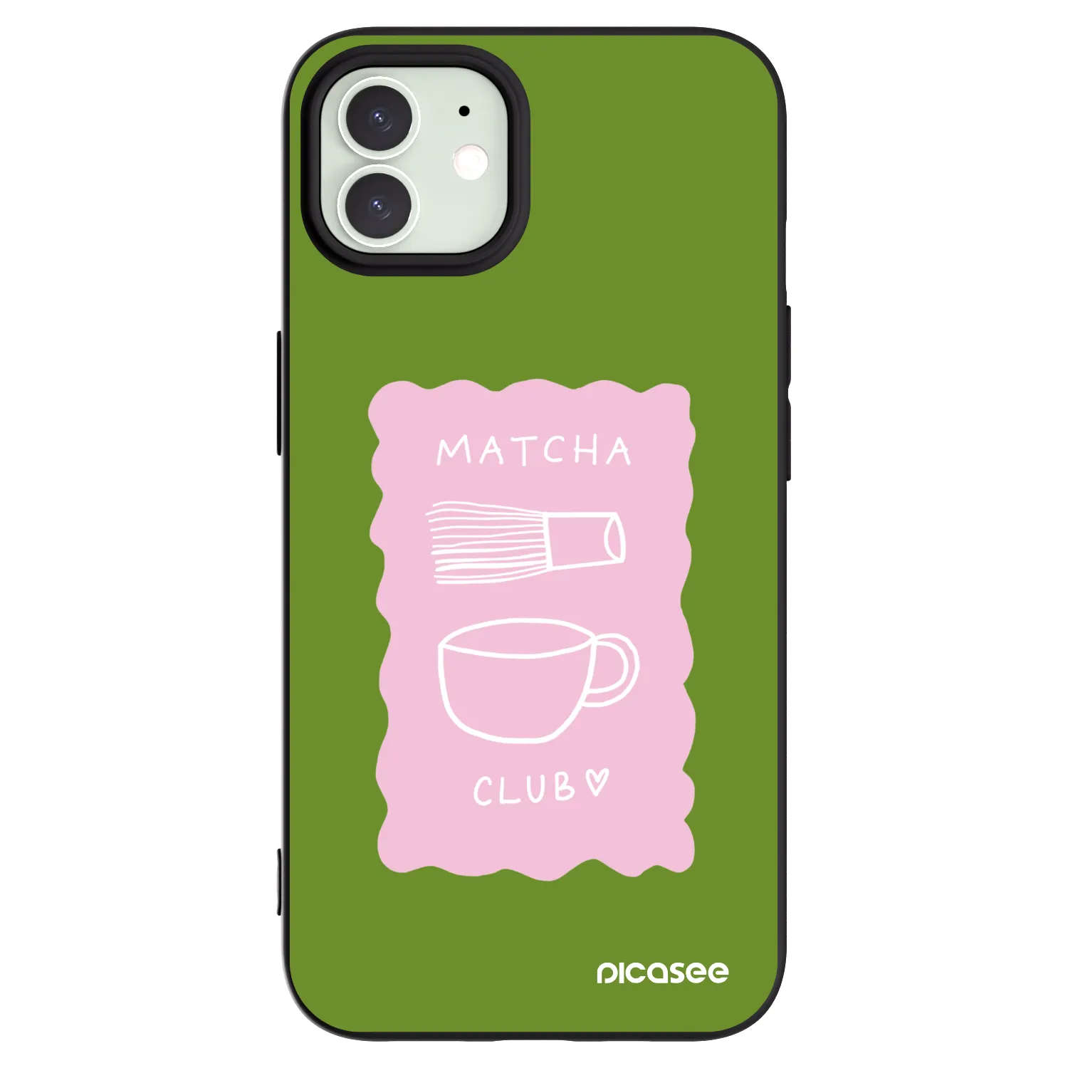 Picasee husă neagră din silicon pentru Apple iPhone 12 Pro - Matcha club