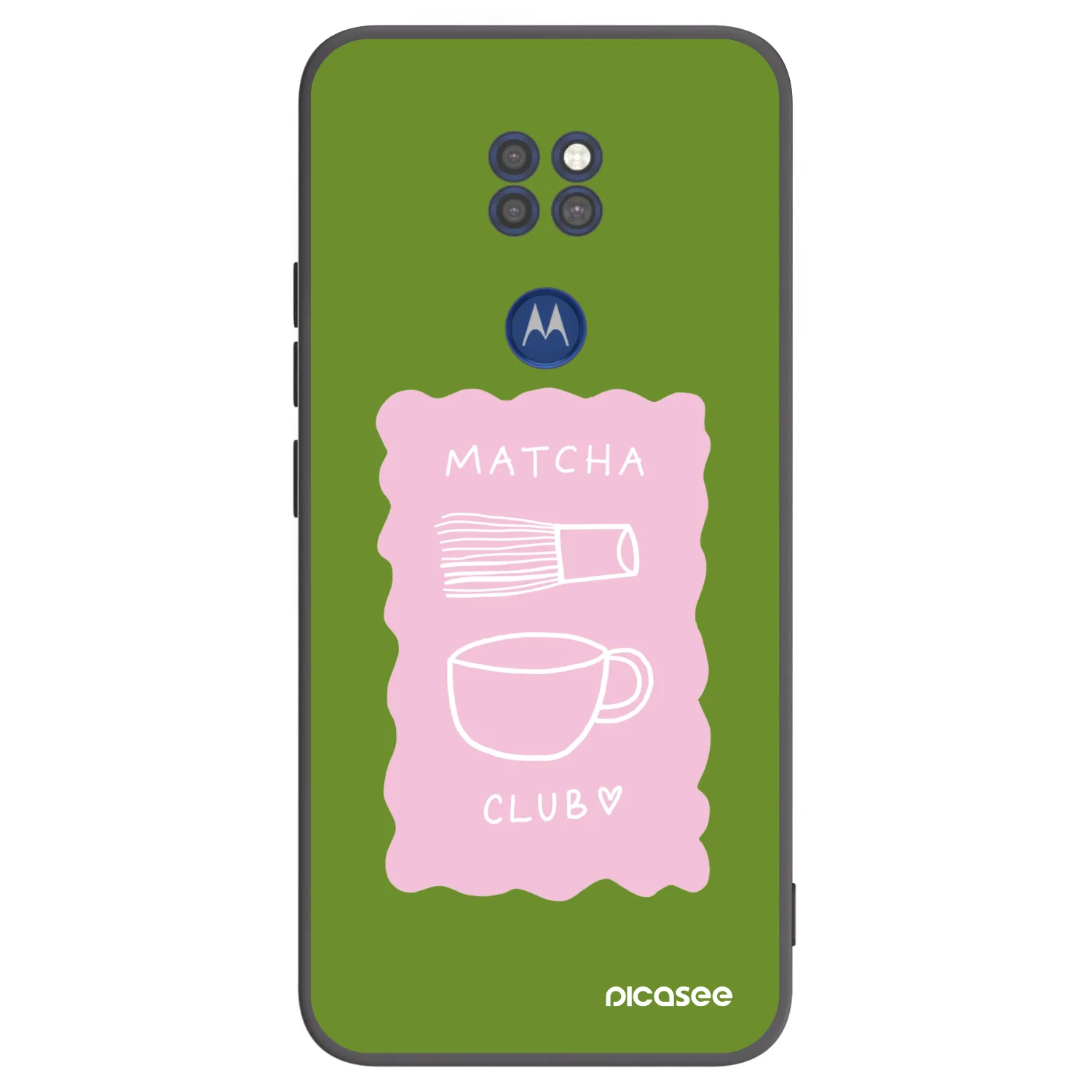 Picasee husă neagră din silicon pentru Motorola Moto G9 Play - Matcha club