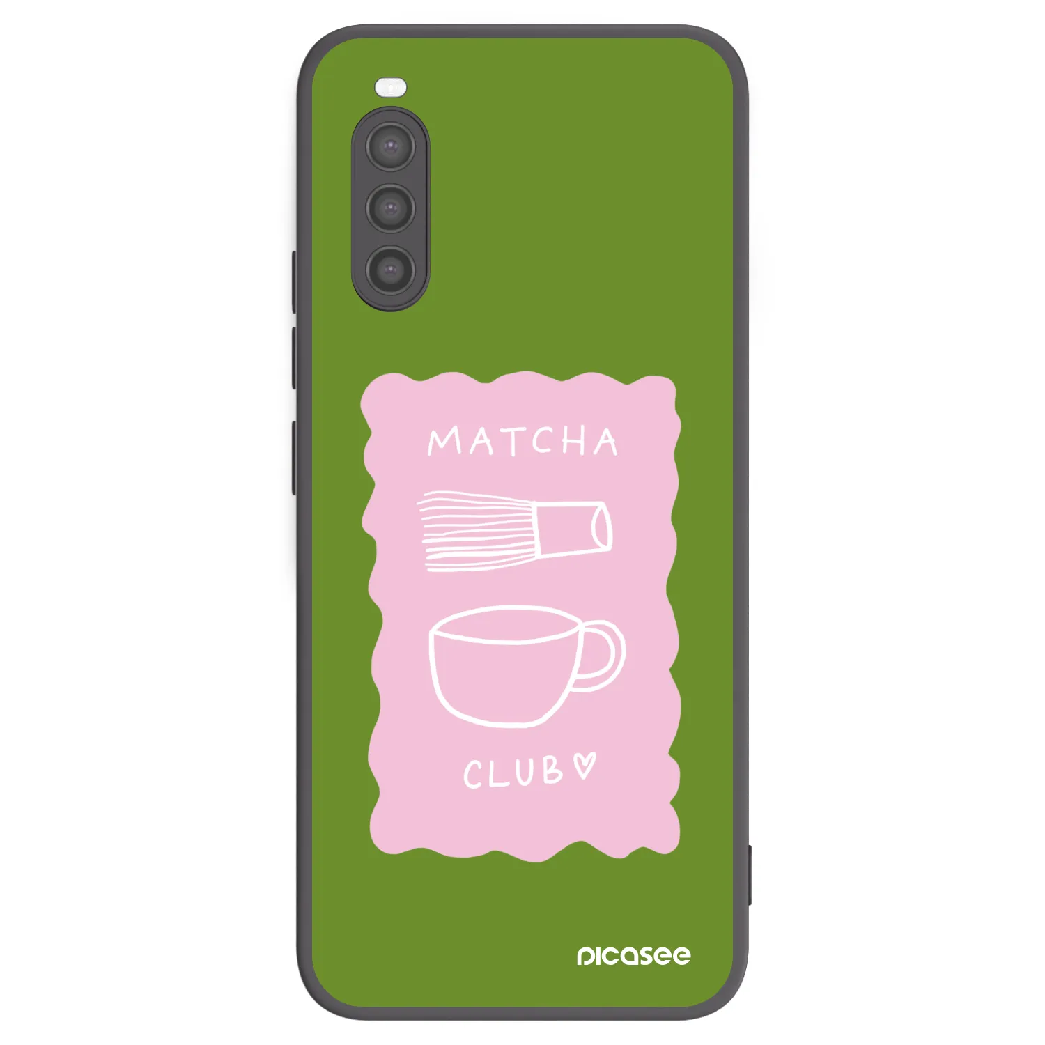Picasee husă neagră din silicon pentru Sony Xperia 10 II - Matcha club