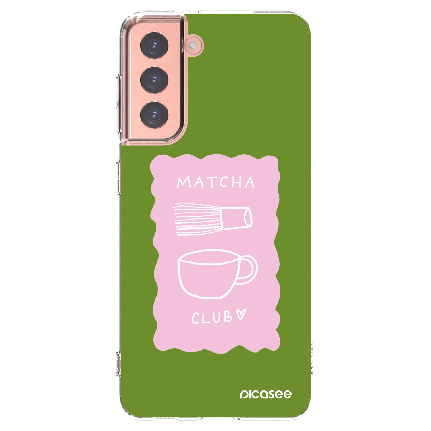 Picasee husă transparentă din silicon pentru Samsung Galaxy S21 5G G991B - Matcha club