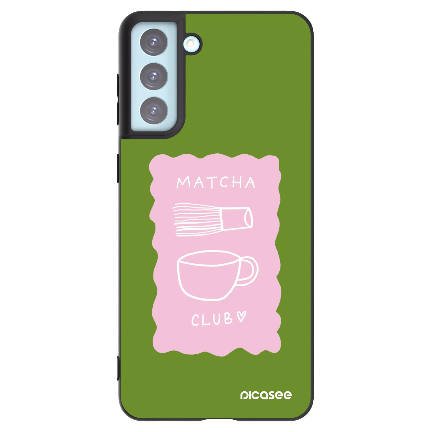 Picasee husă neagră din silicon pentru Samsung Galaxy S21+ 5G G996F - Matcha club