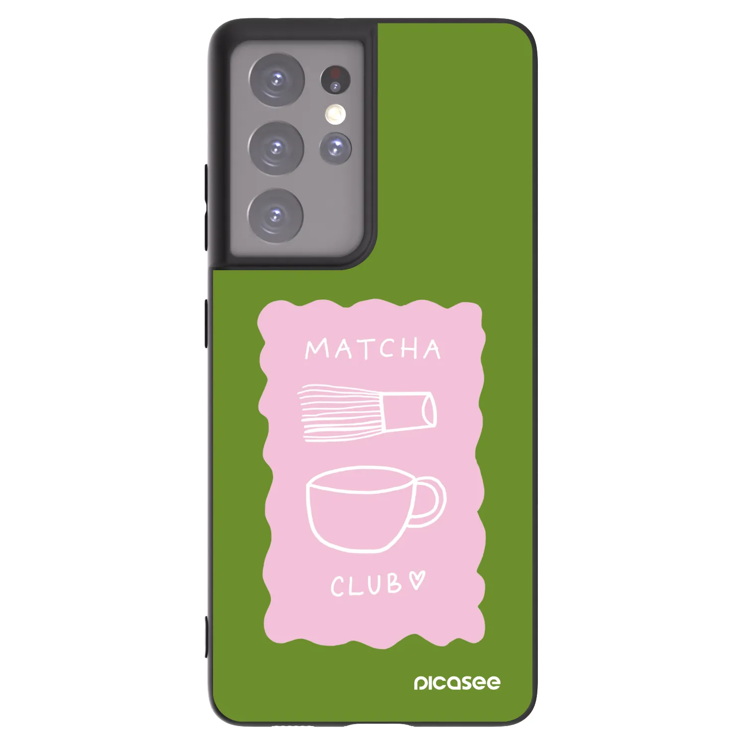 Picasee husă neagră din silicon pentru Samsung Galaxy S21 Ultra 5G G998B - Matcha club
