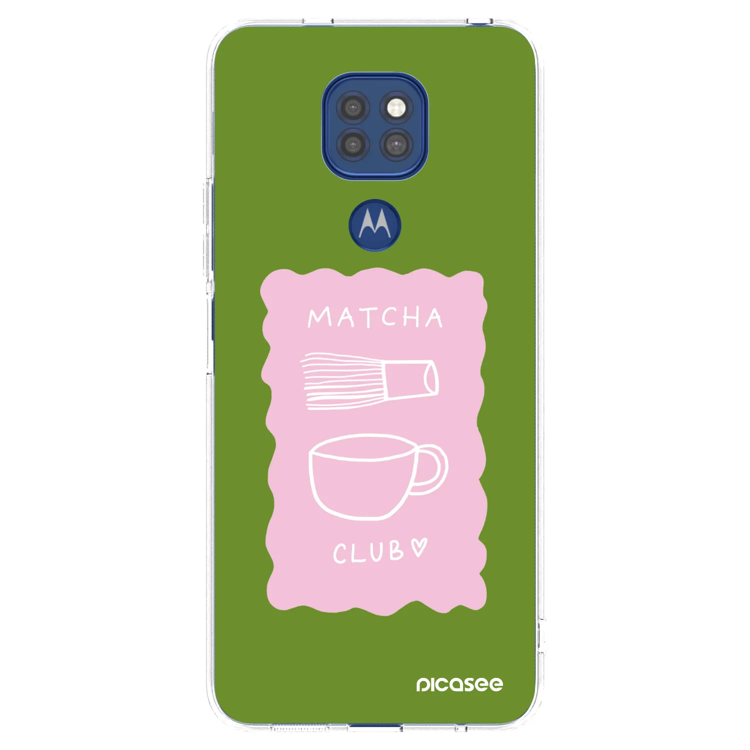 Picasee husă transparentă din silicon pentru Motorola Moto G9 Play - Matcha club