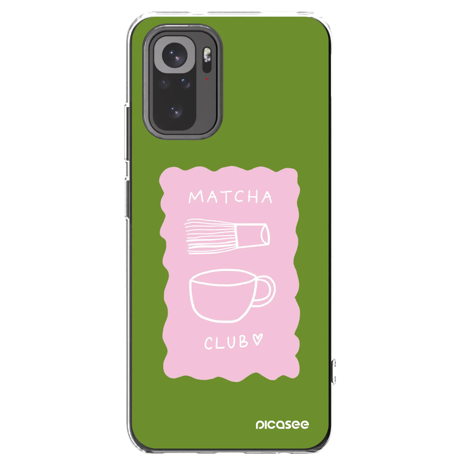 Picasee husă transparentă din silicon pentru Xiaomi Redmi Note 10 - Matcha club