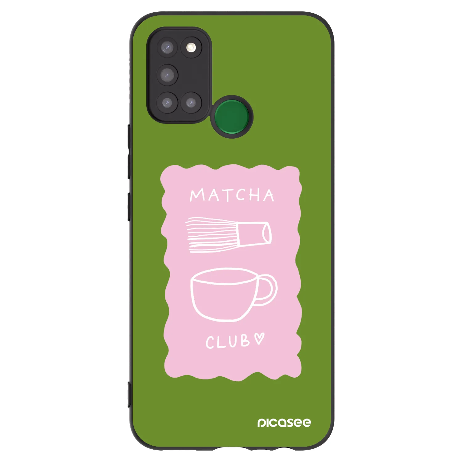 Picasee husă neagră din silicon pentru Realme 7i - Matcha club