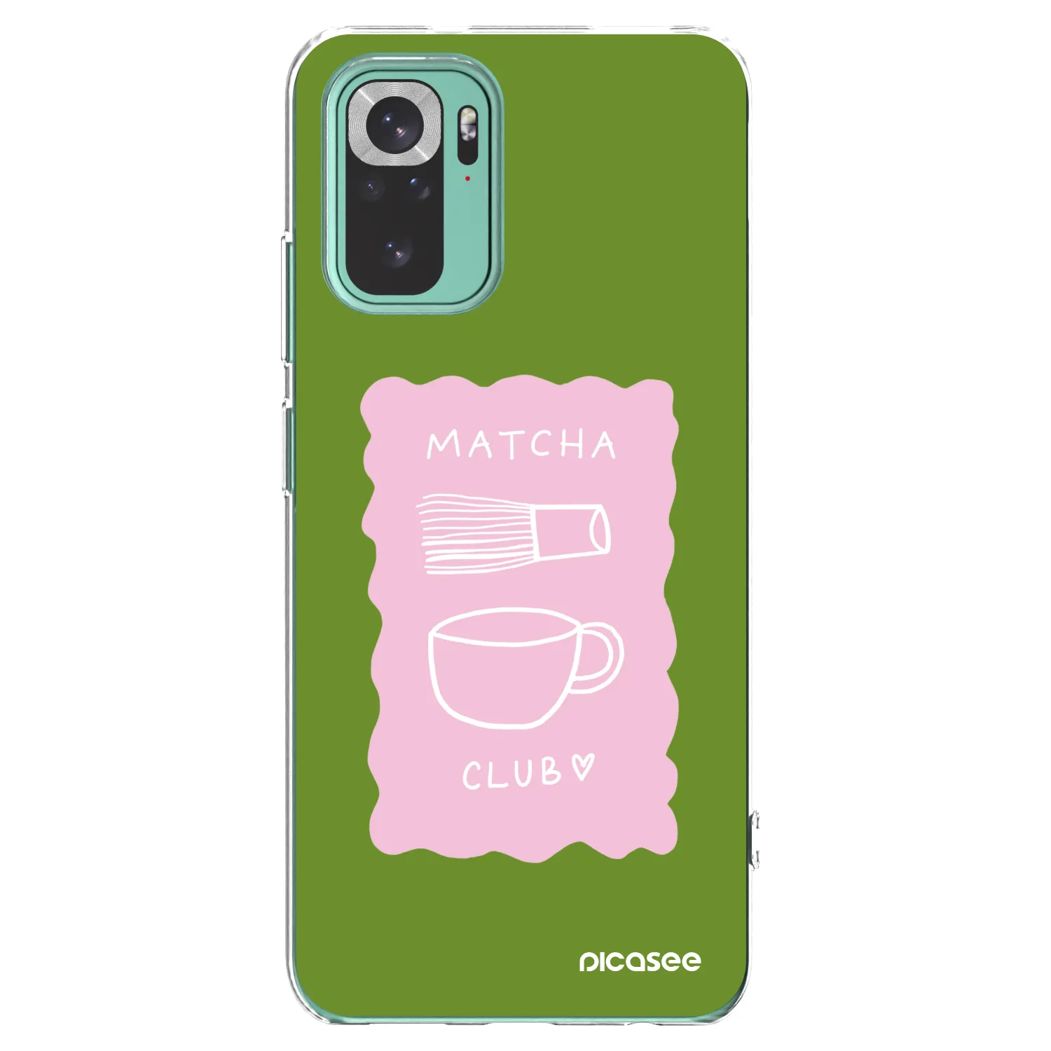 Picasee husă transparentă din silicon pentru Xiaomi Redmi Note 10 Pro - Matcha club