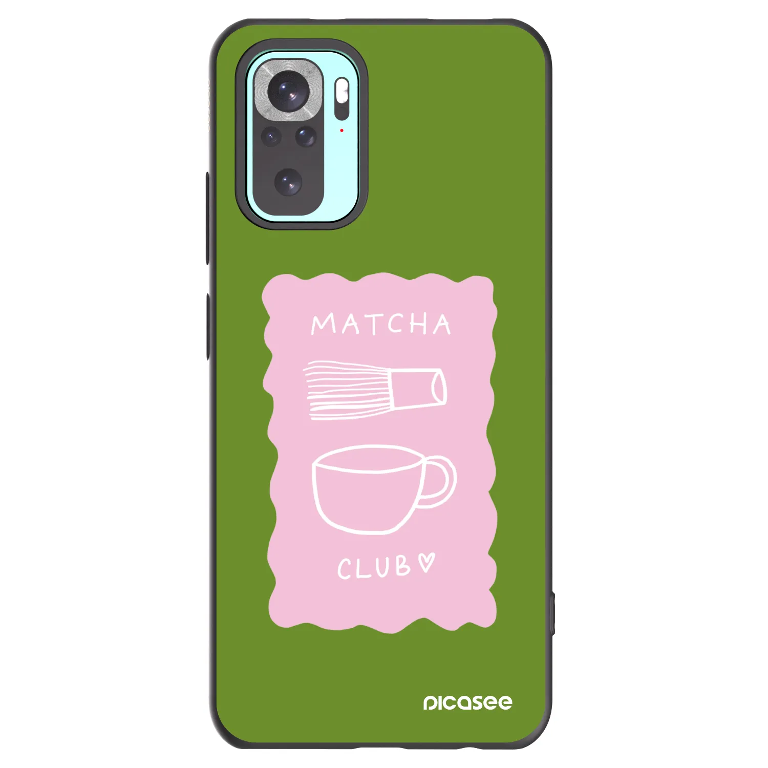 Picasee husă neagră din silicon pentru Xiaomi Redmi Note 10 Pro - Matcha club