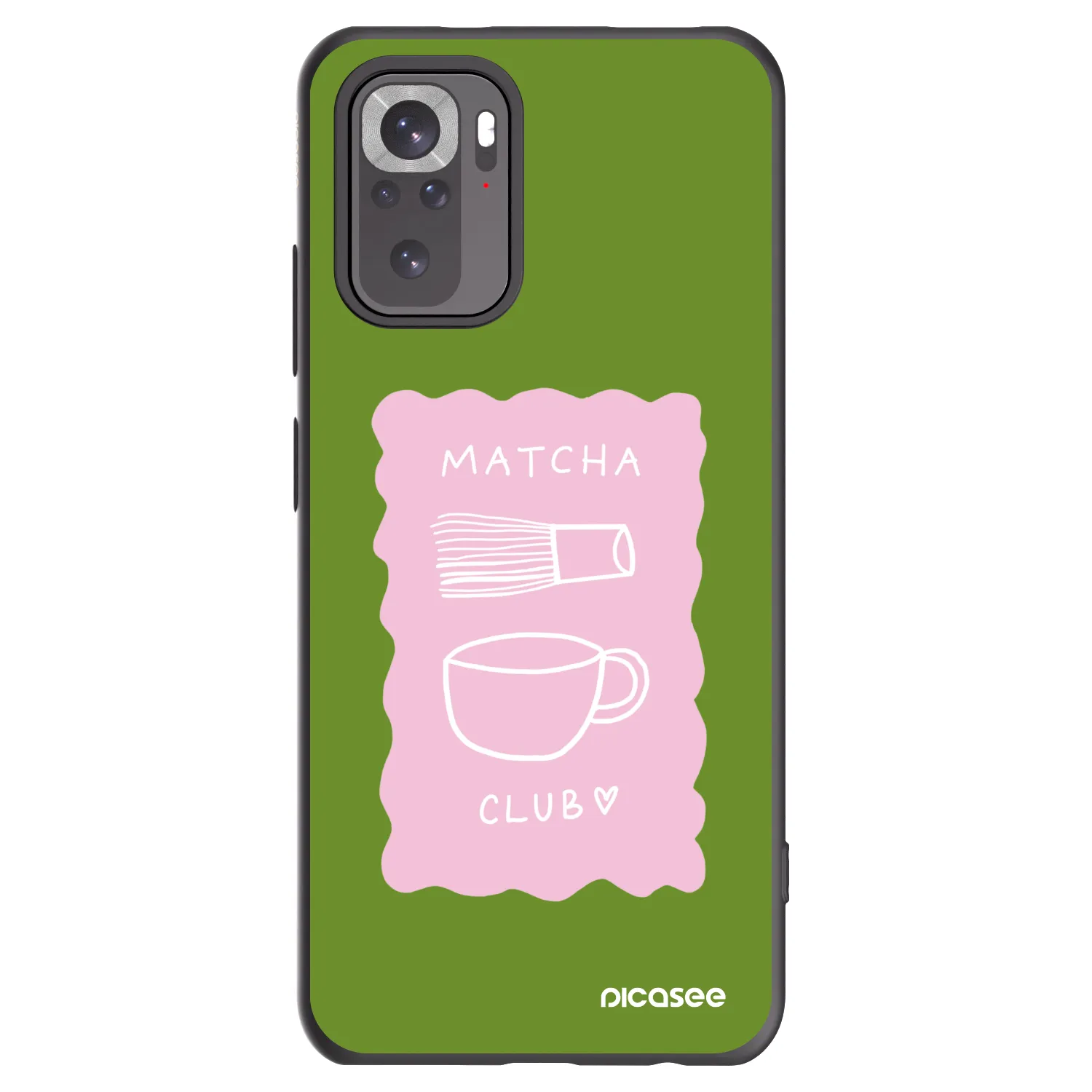 Picasee husă neagră din silicon pentru Xiaomi Redmi Note 10S - Matcha club