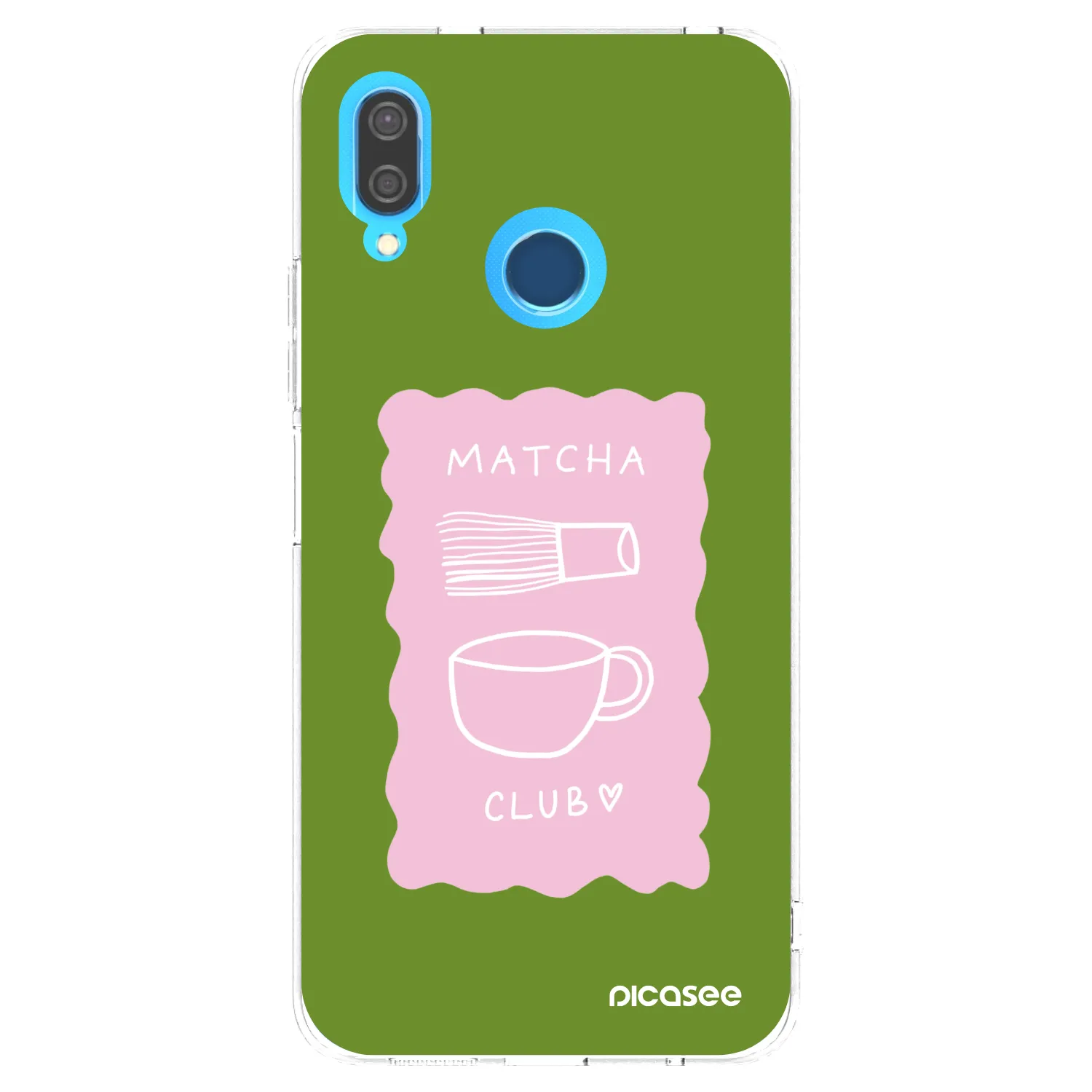 Picasee husă transparentă din silicon pentru Huawei P20 Lite - Matcha club