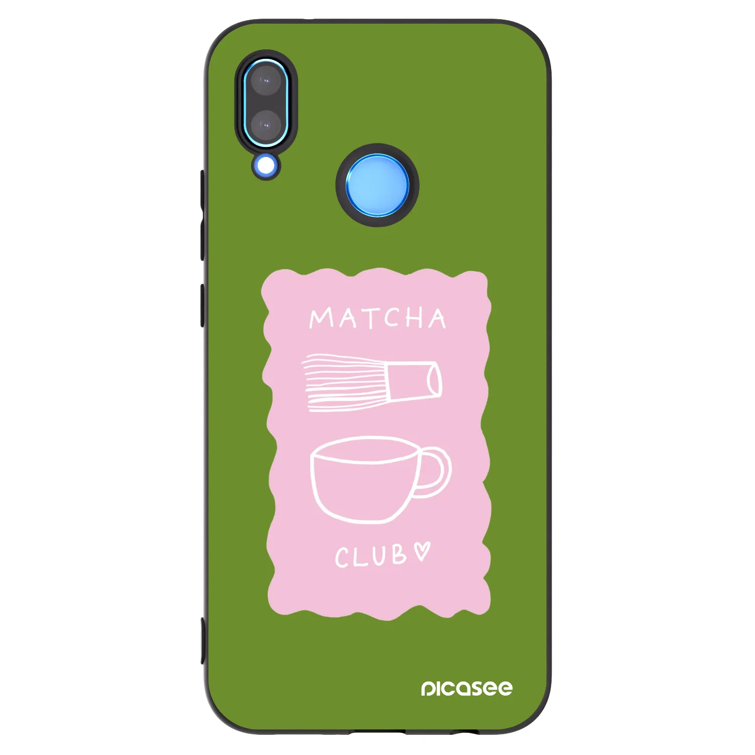 Picasee husă neagră din silicon pentru Huawei P20 Lite - Matcha club