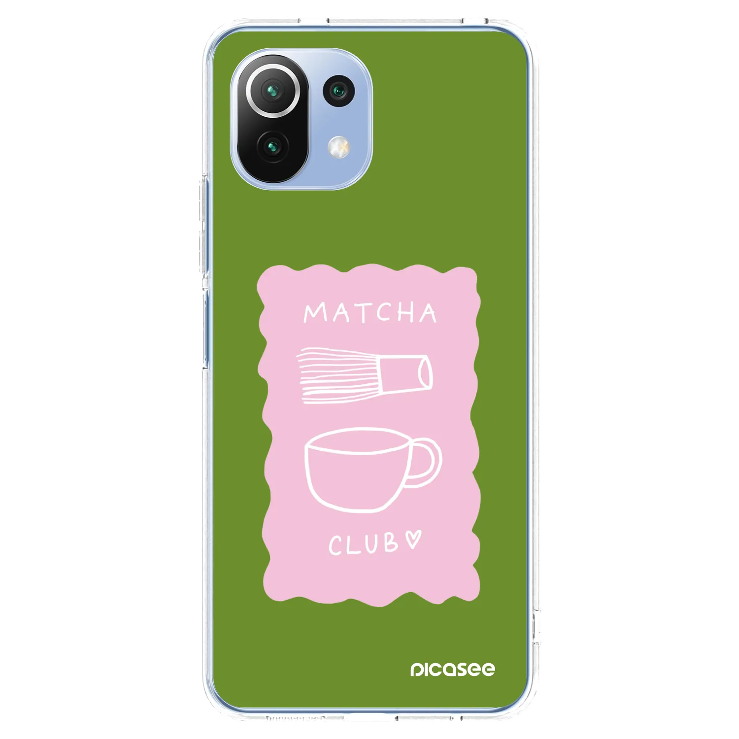 Picasee husă transparentă din silicon pentru Xiaomi Mi 11 Lite - Matcha club