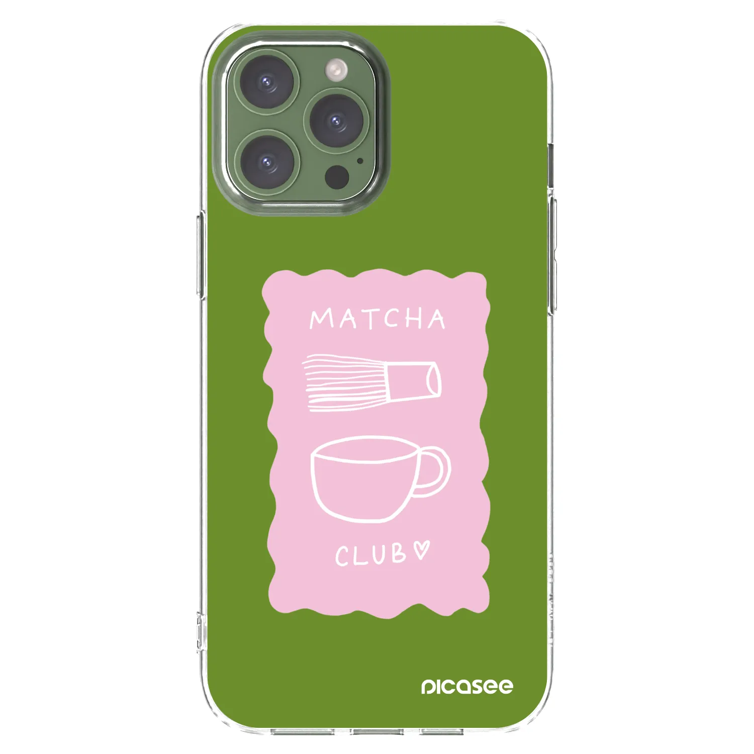 Picasee husă transparentă din silicon pentru Apple iPhone 13 Pro Max - Matcha club