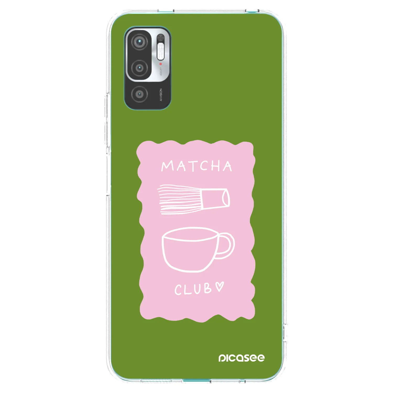 Picasee husă transparentă din silicon pentru Xiaomi Redmi Note 10 5G - Matcha club
