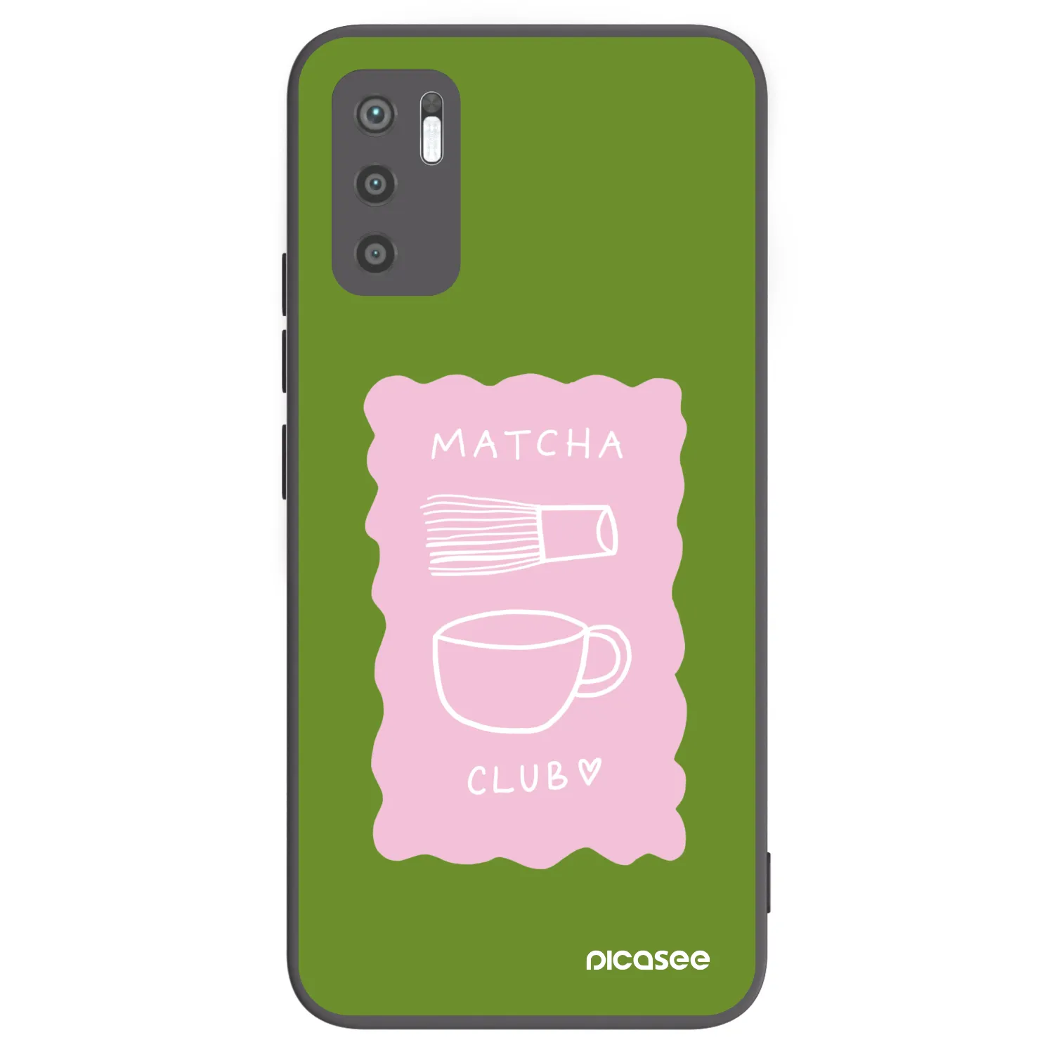 Picasee husă neagră din silicon pentru Xiaomi Redmi Note 10 5G - Matcha club
