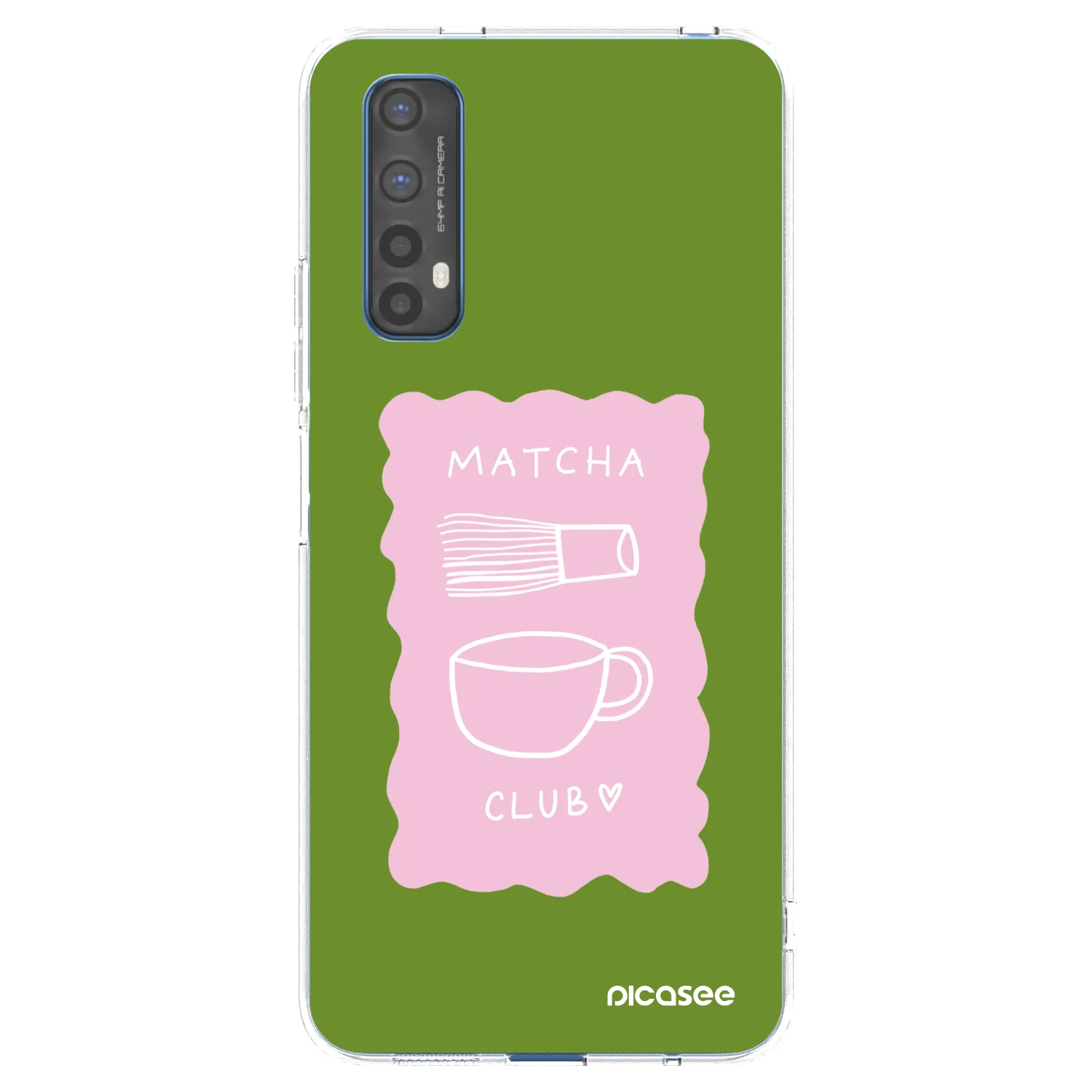 Picasee husă transparentă din silicon pentru Realme 7 - Matcha club