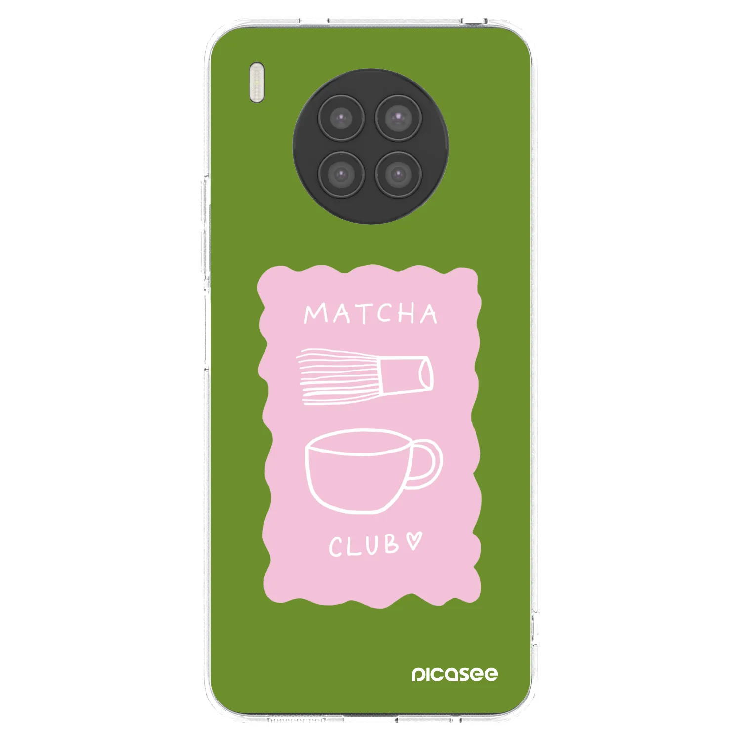 Picasee husă transparentă din silicon pentru Huawei Nova 8i - Matcha club