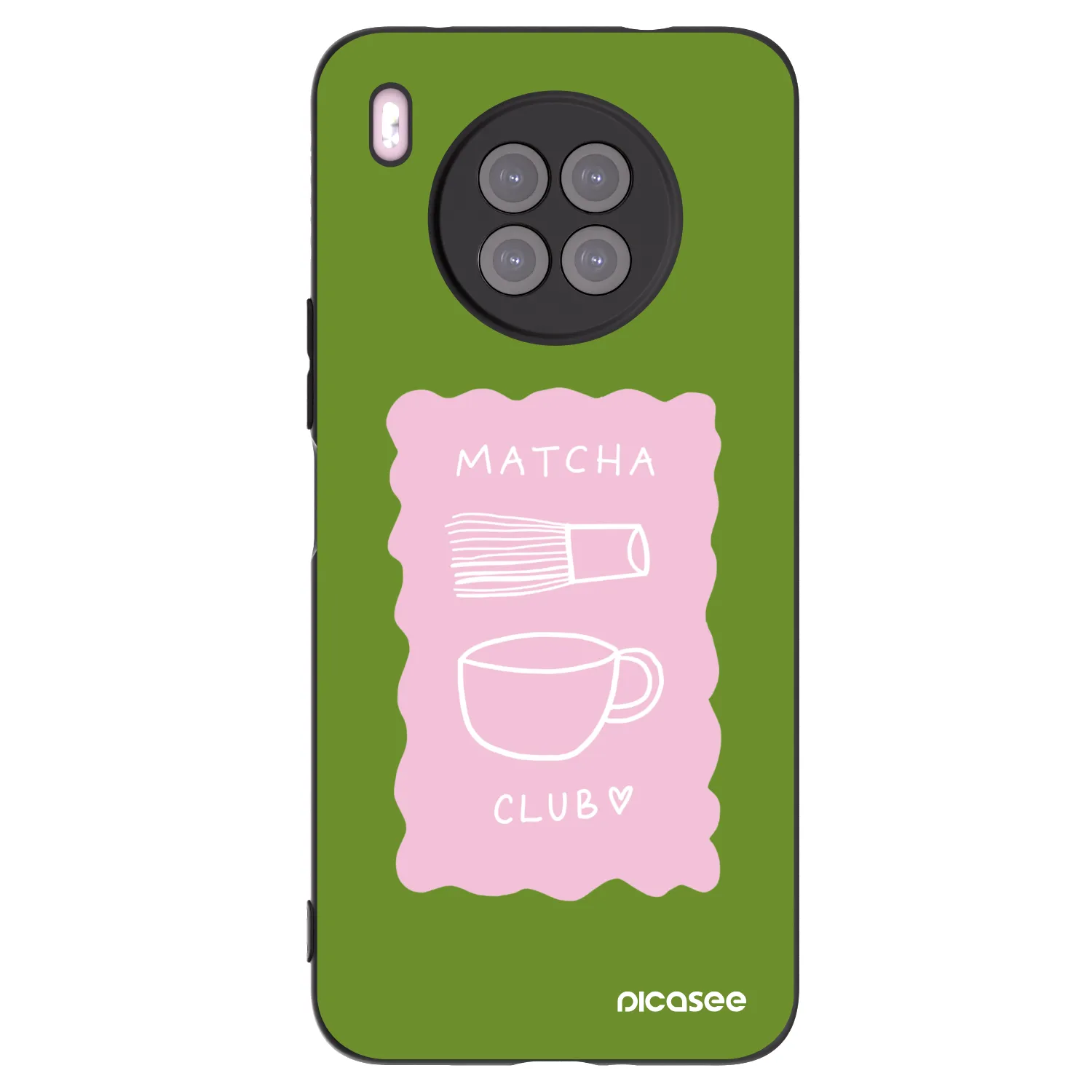 Picasee husă neagră din silicon pentru Huawei Nova 8i - Matcha club
