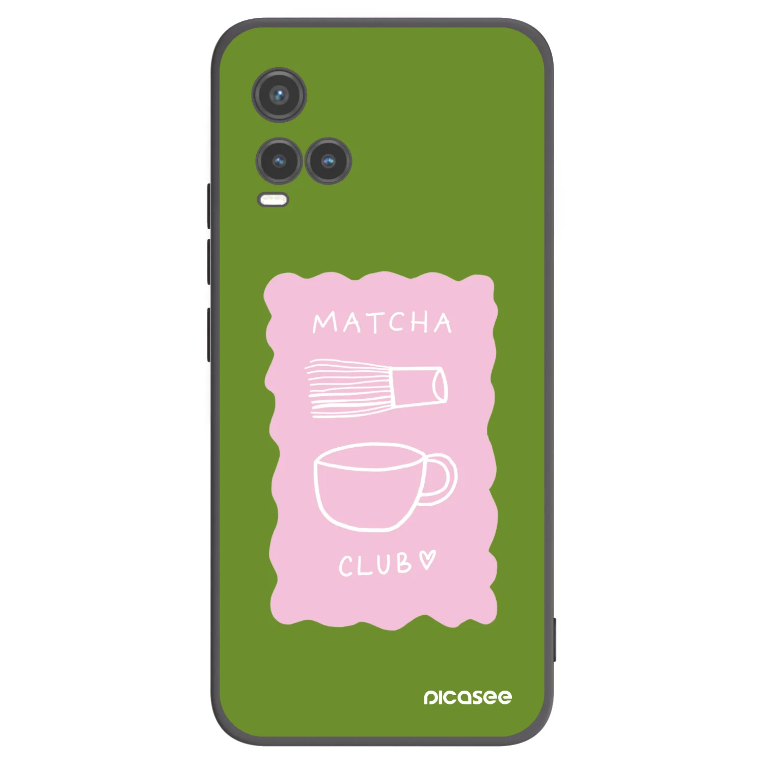 Picasee husă neagră din silicon pentru Vivo Y33s - Matcha club