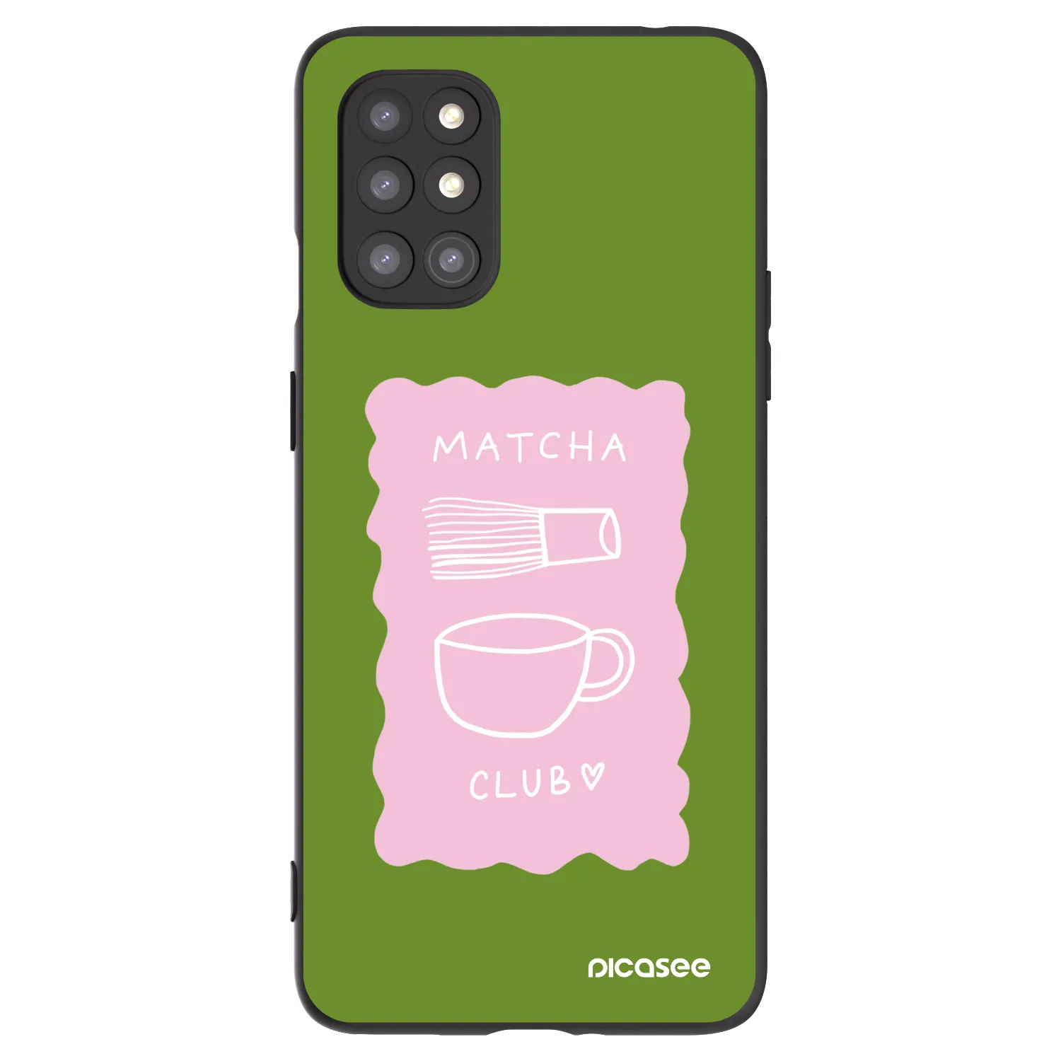 Picasee husă neagră din silicon pentru OnePlus 8T - Matcha club