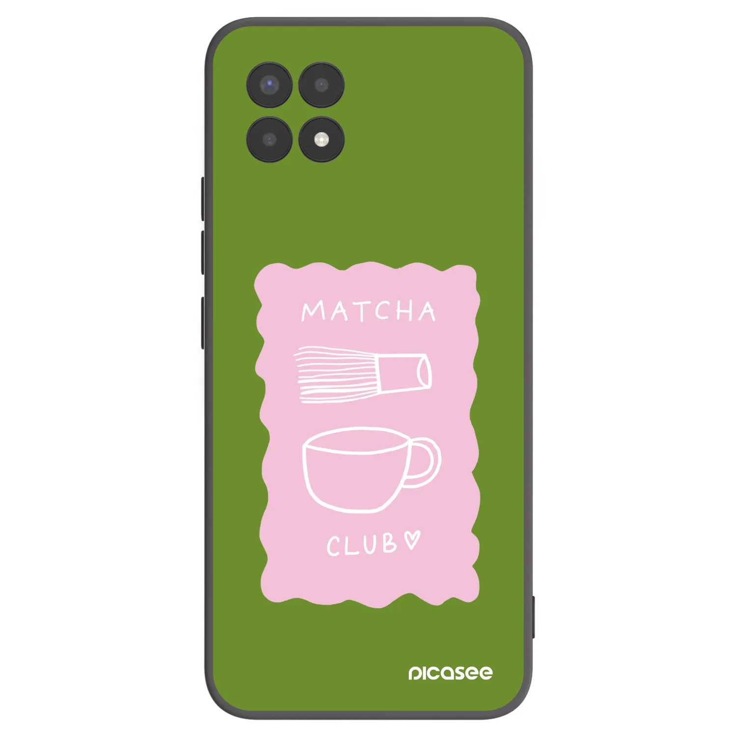 Picasee husă neagră din silicon pentru Realme 8i - Matcha club