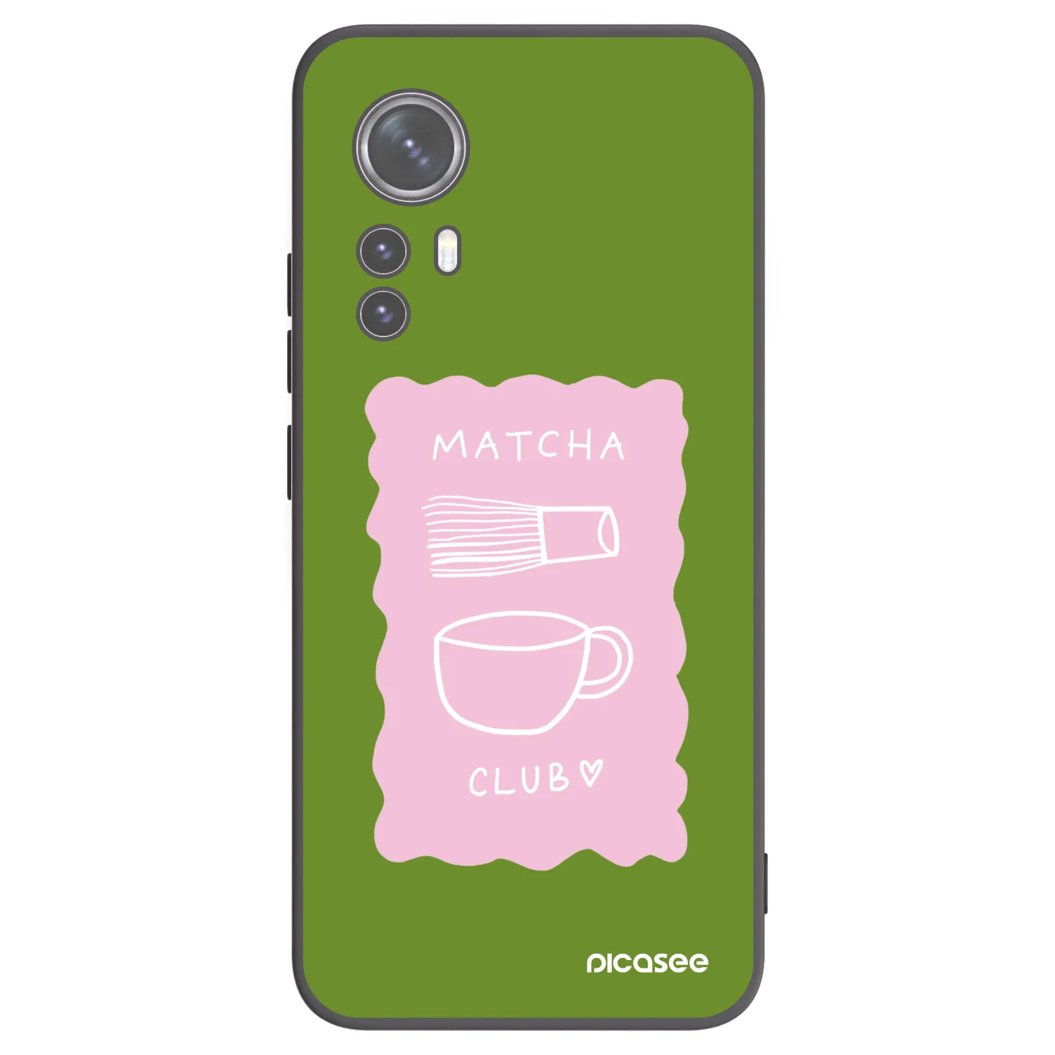 Picasee husă neagră din silicon pentru Xiaomi 12 - Matcha club
