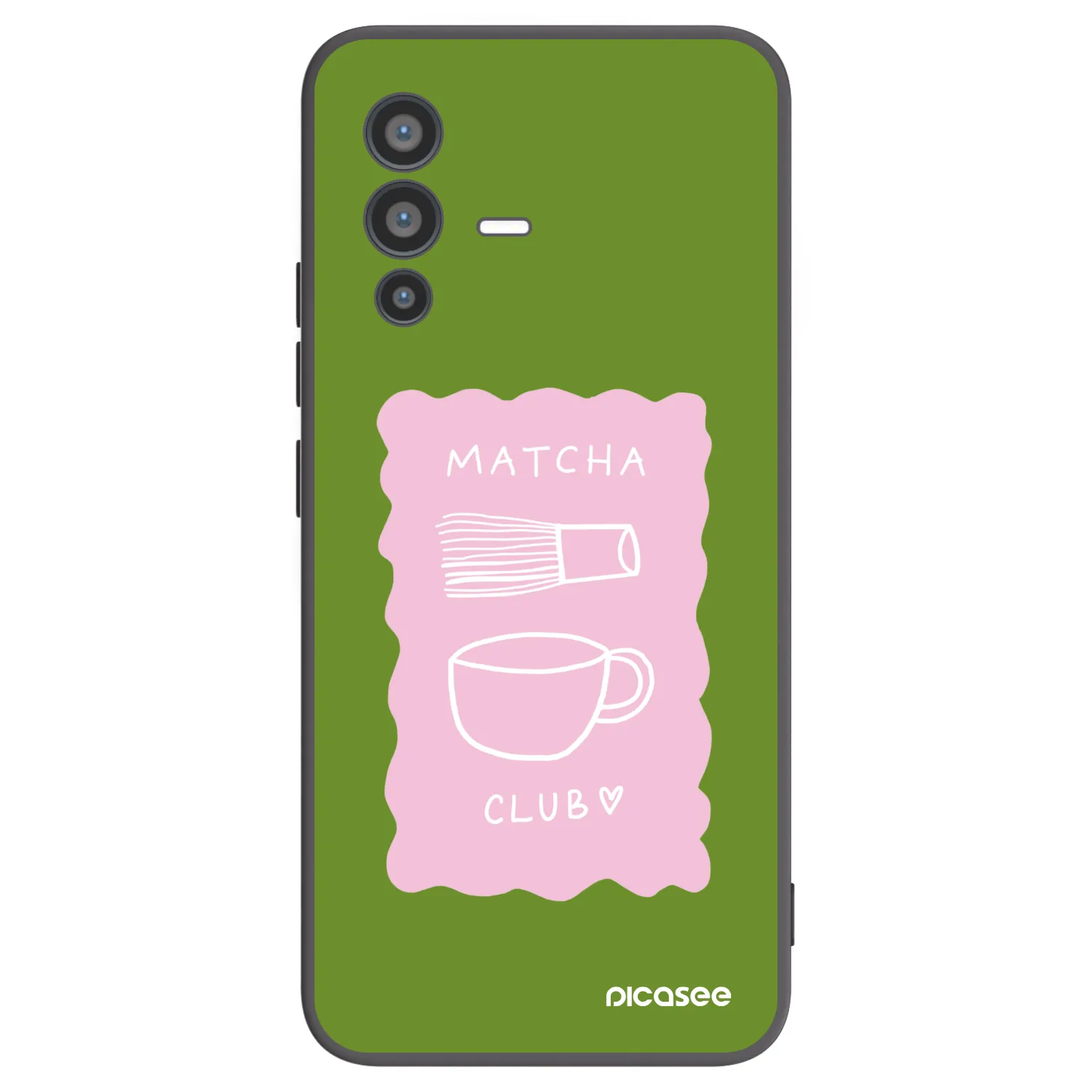 Picasee husă neagră din silicon pentru Vivo V23 5G - Matcha club
