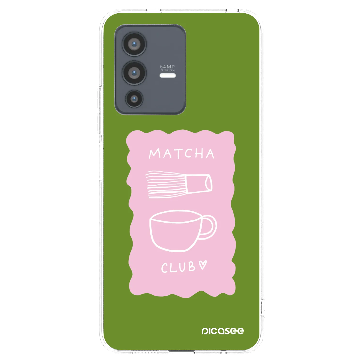 Picasee husă transparentă din silicon pentru Vivo V23 5G - Matcha club