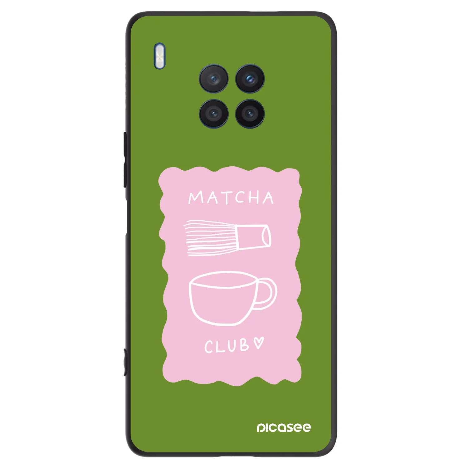Picasee husă neagră din silicon pentru Honor 50 Lite - Matcha club