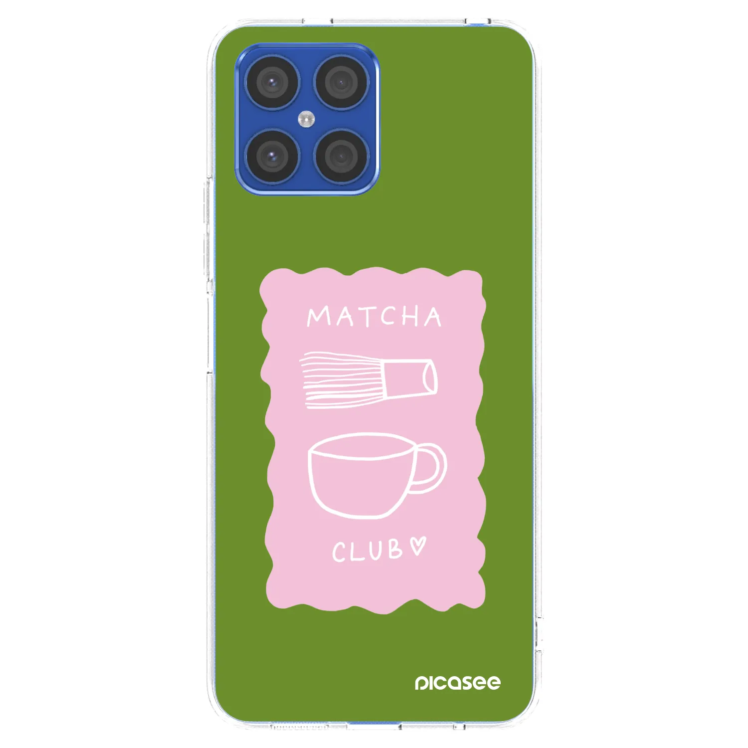 Picasee husă transparentă din silicon pentru Honor X8 4G - Matcha club