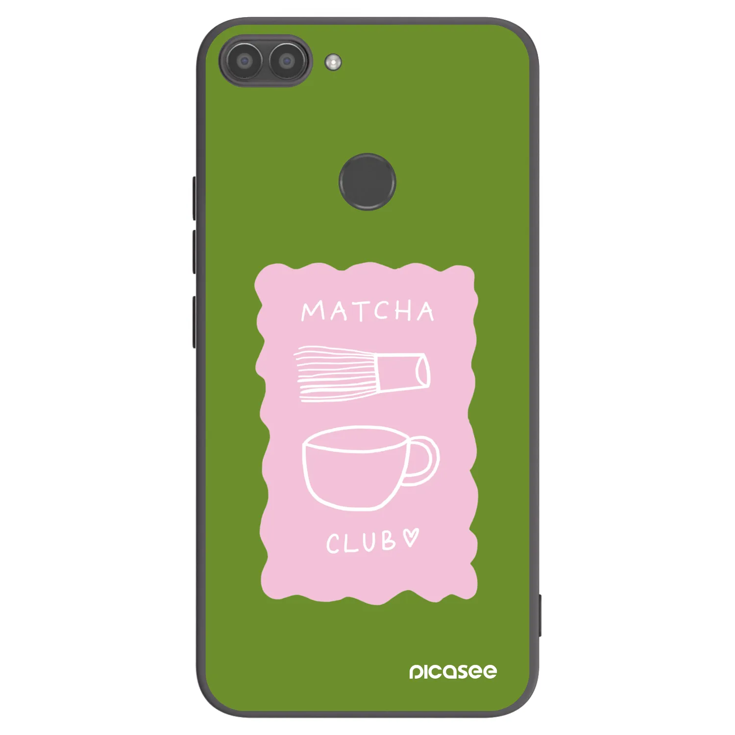 Picasee husă neagră din silicon pentru Huawei P Smart - Matcha club