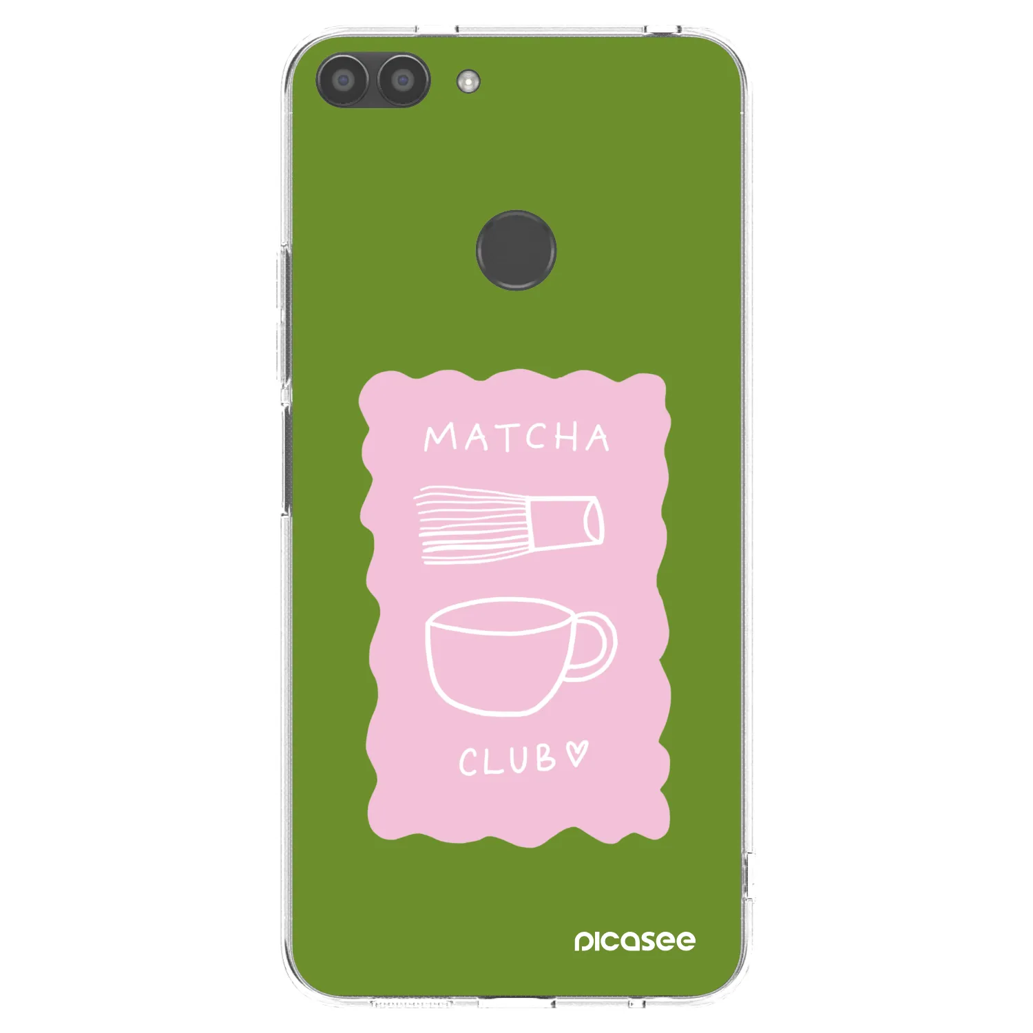 Picasee husă transparentă din silicon pentru Huawei P Smart - Matcha club
