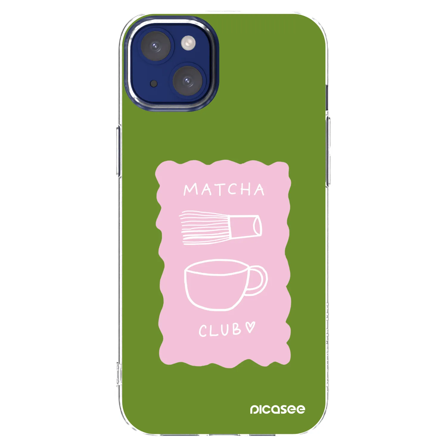 Picasee husă transparentă din silicon pentru Apple iPhone 14 Plus - Matcha club