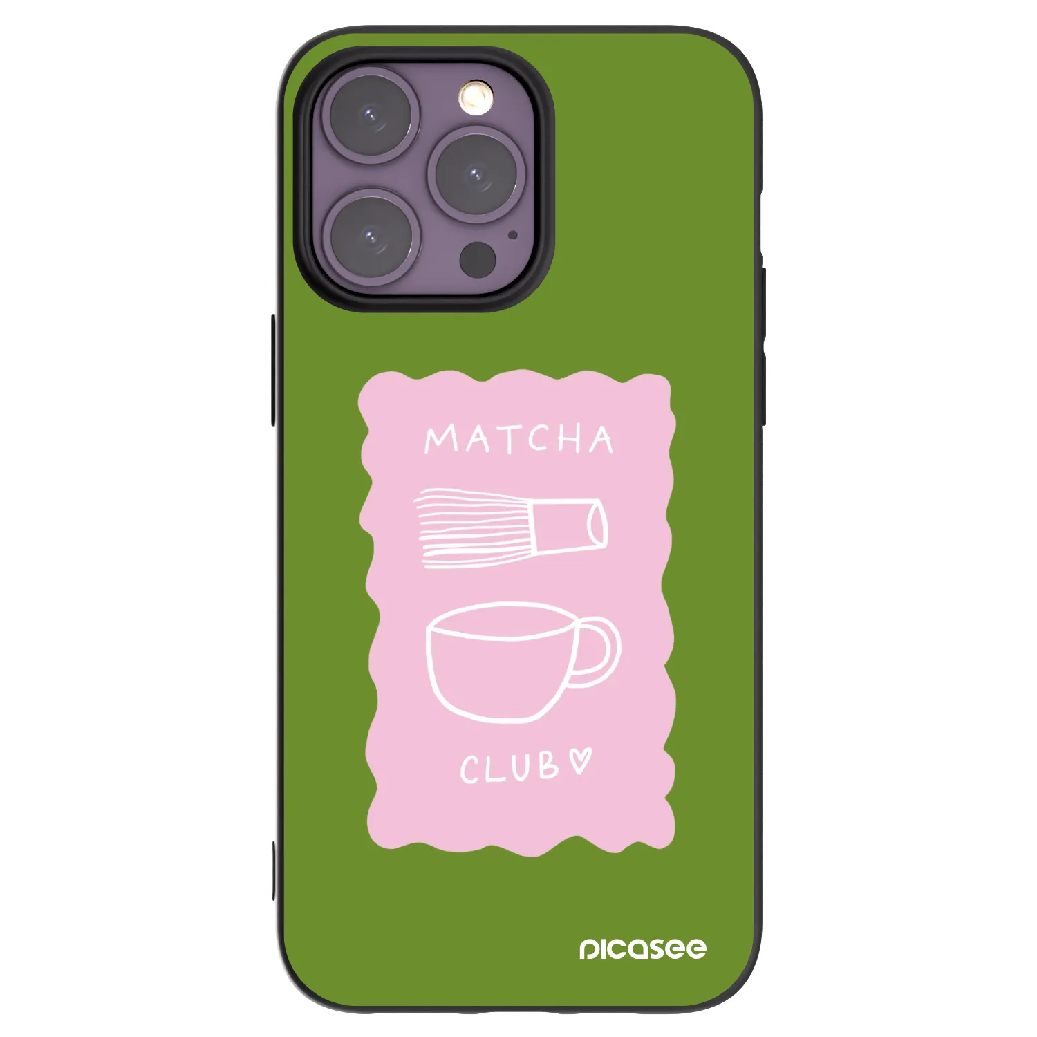 Picasee husă neagră din silicon pentru Apple iPhone 14 Pro Max - Matcha club