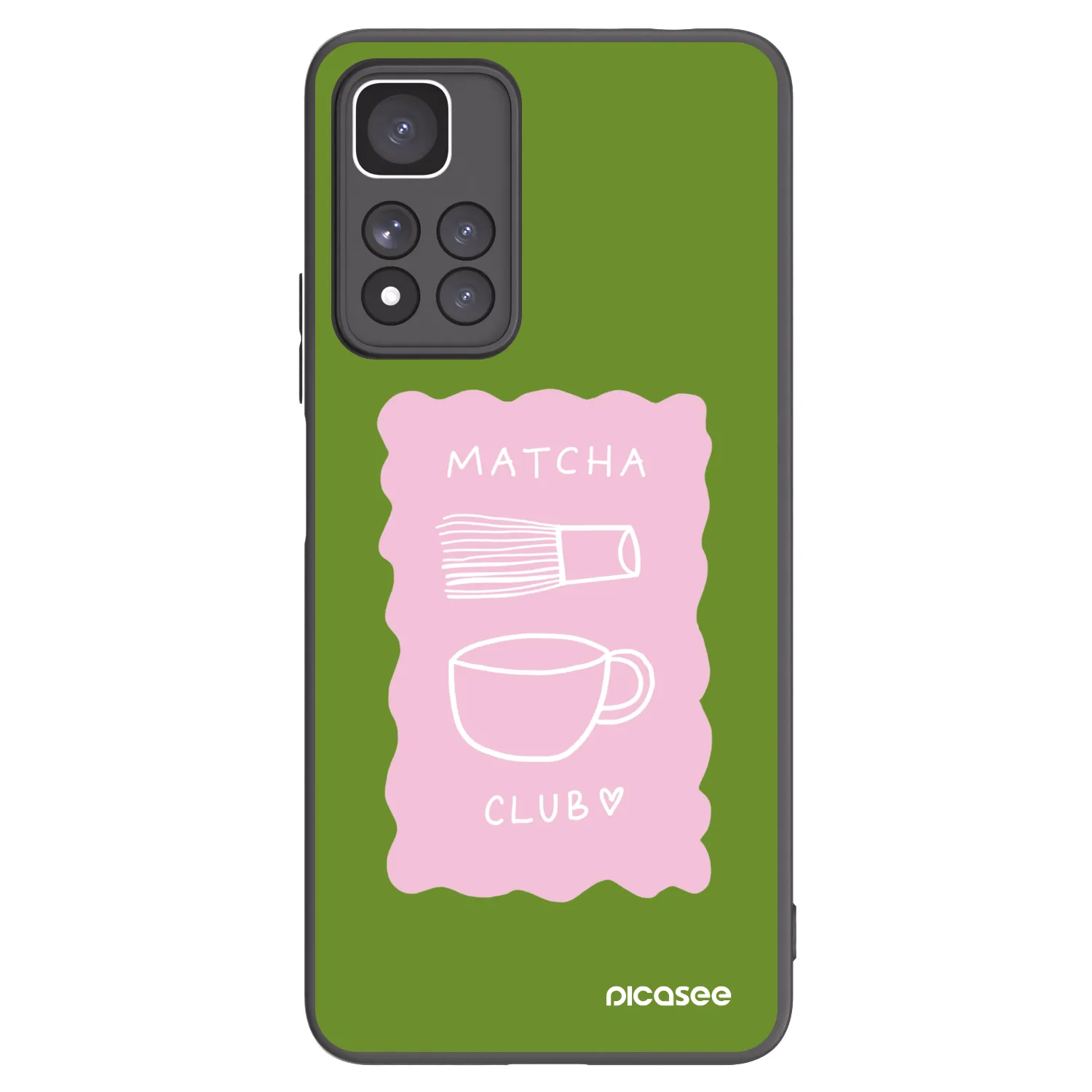 Picasee husă neagră din silicon pentru Xiaomi Redmi Note 11 Pro+ 5G - Matcha club