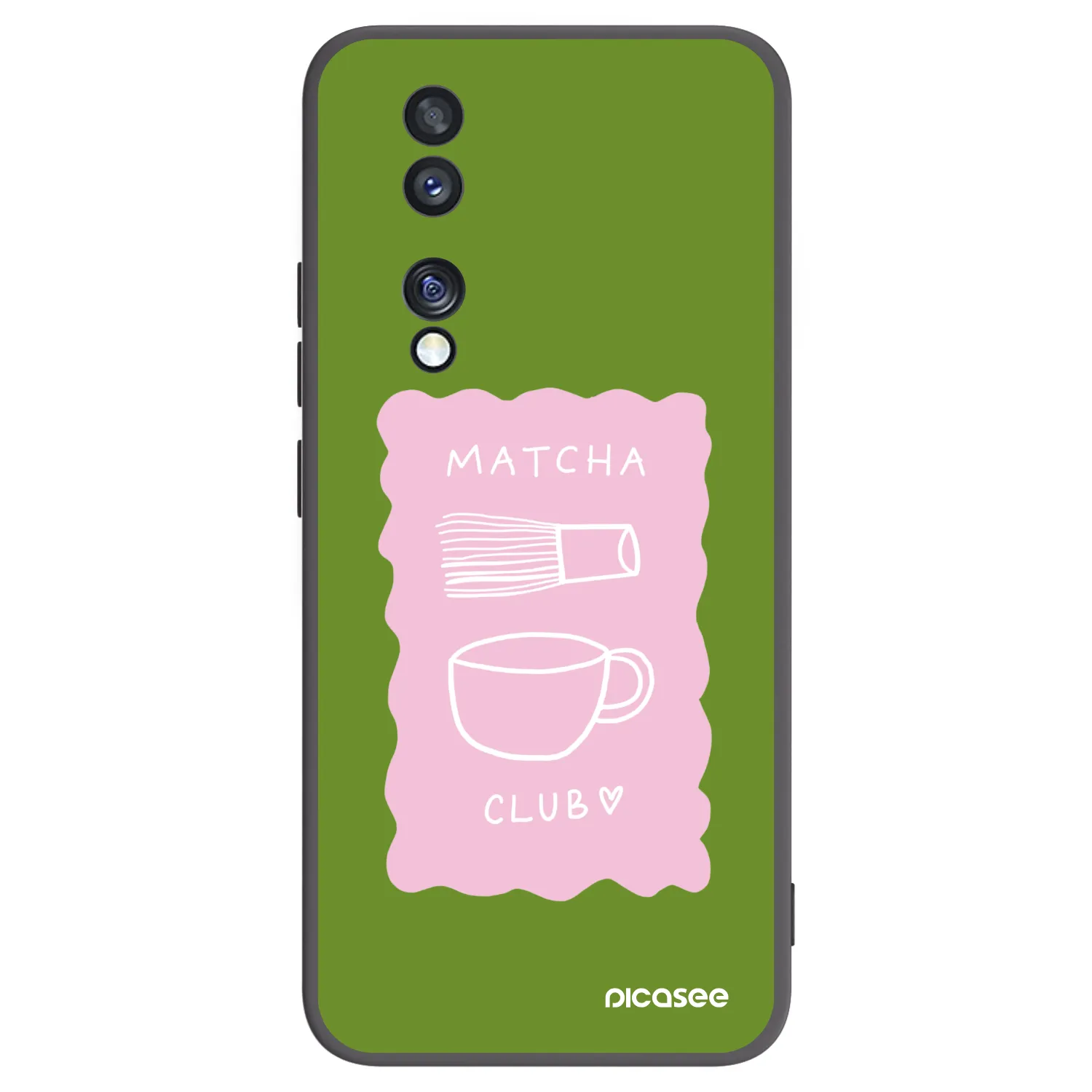 Picasee husă neagră din silicon pentru Honor 70 - Matcha club