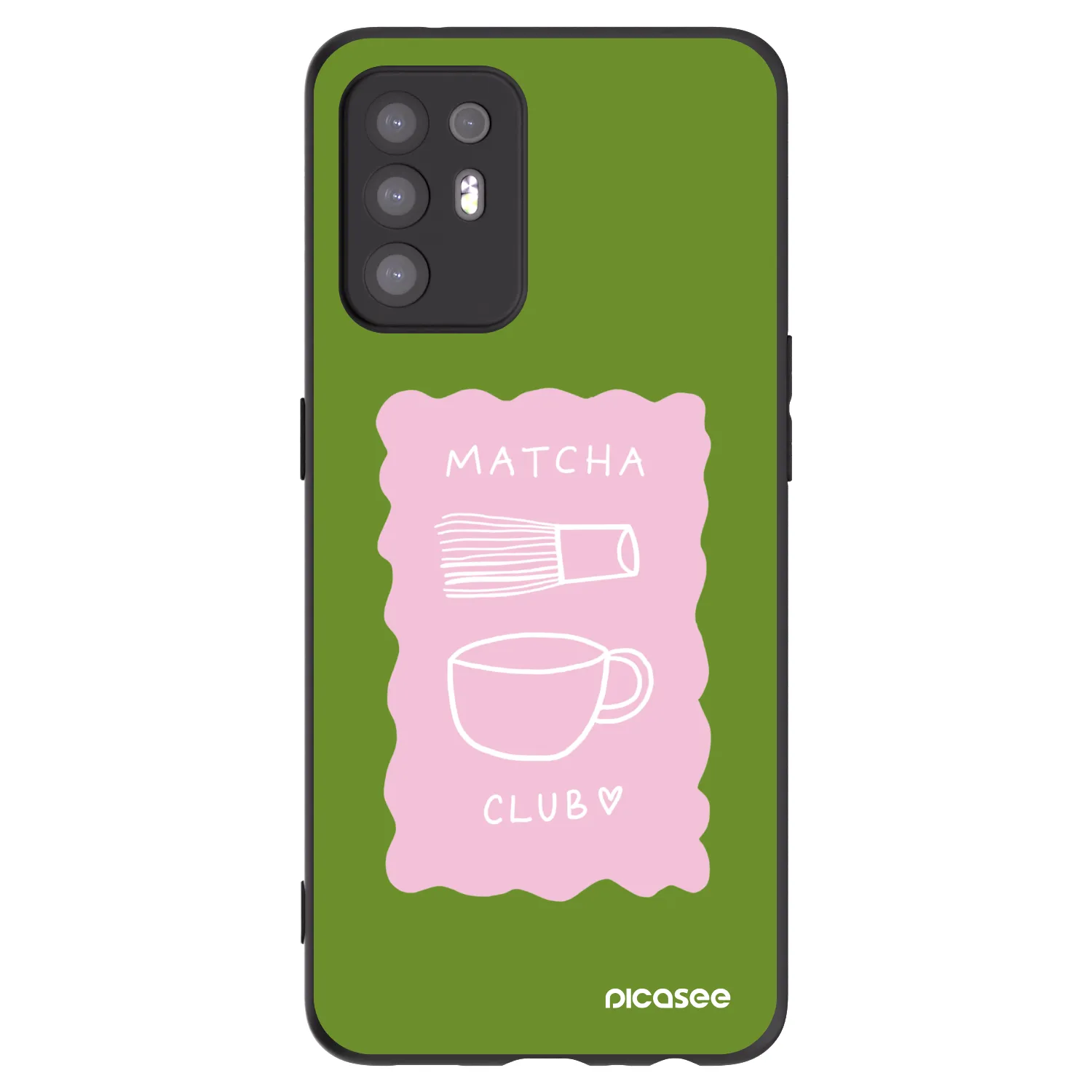 Picasee husă neagră din silicon pentru OPPO A94 5G - Matcha club