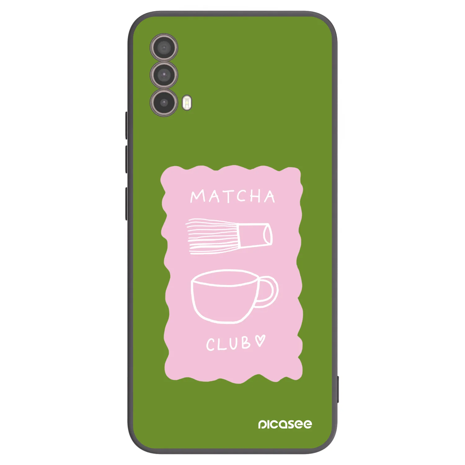 Picasee husă neagră din silicon pentru Motorola Moto E40 - Matcha club