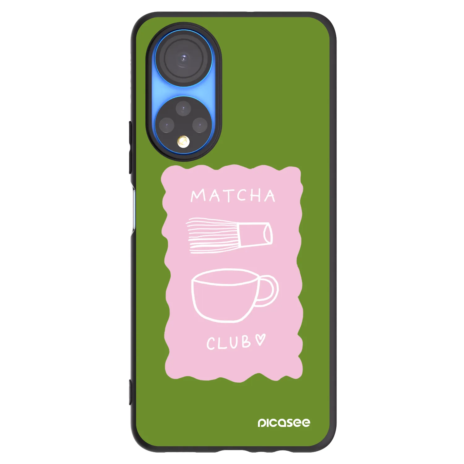 Picasee husă neagră din silicon pentru Honor X7 - Matcha club
